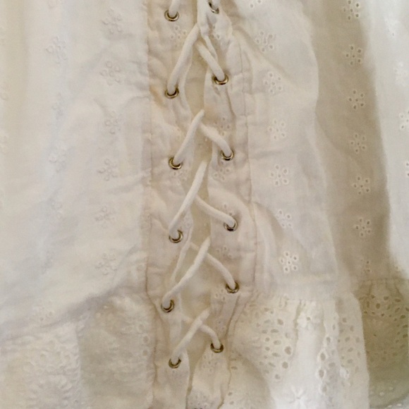 Urban Outfitters White Lace-Up Dress - Picture 4 of 15